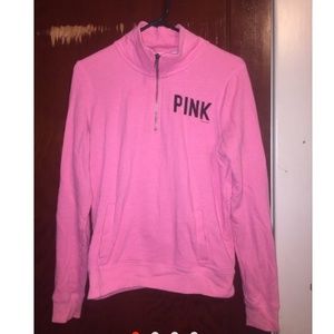 Victorias Secret Pink half zip sweater